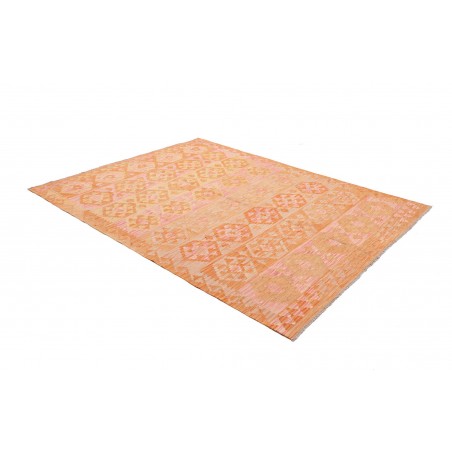 Tappeto Kilim Afghanistan marrone giallo 180x243