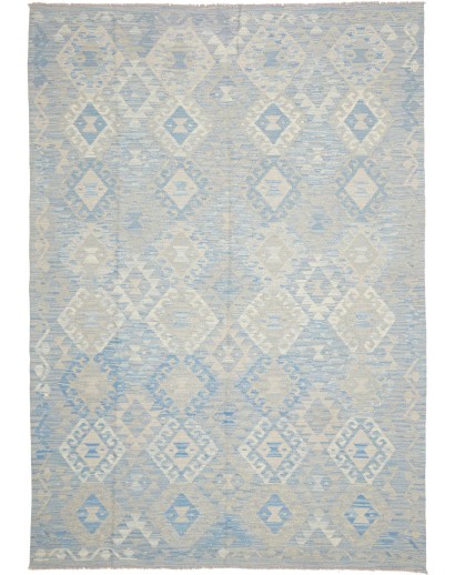 Tappeto Kilim Afghanistan beige azzurro 180x254