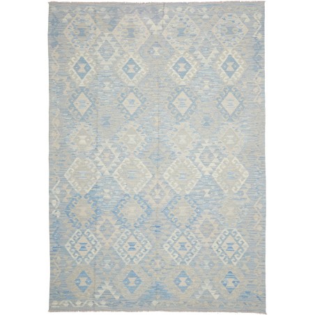 Tappeto Kilim Afghanistan beige azzurro 180x254