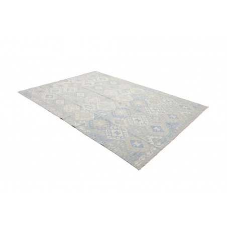 Tappeto Kilim Afghanistan beige azzurro 180x254