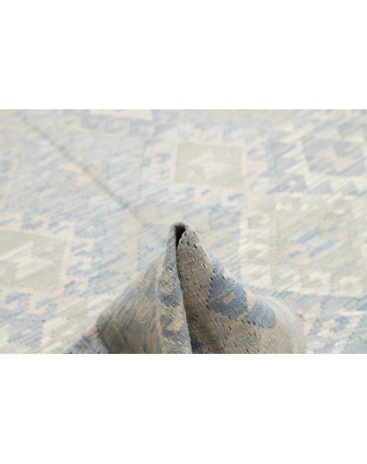 Tappeto Kilim Afghanistan beige azzurro 180x254