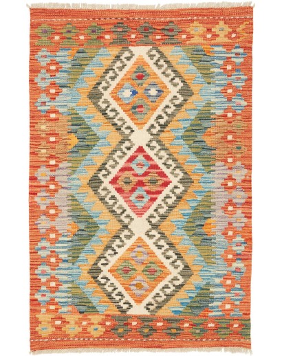 Tappeto Kilim Afghanistan marrone 83x125