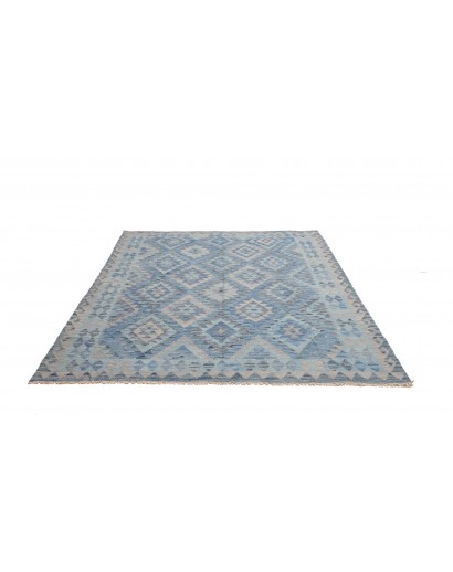Tappeto Kilim Afghanistan azzurro 183x234
