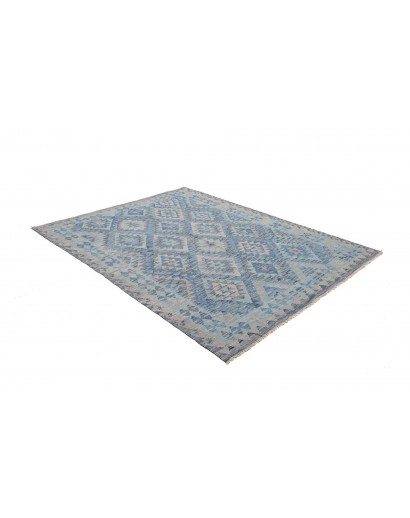Tappeto Kilim Afghanistan azzurro 183x234