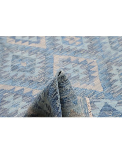 Tappeto Kilim Afghanistan azzurro 183x234