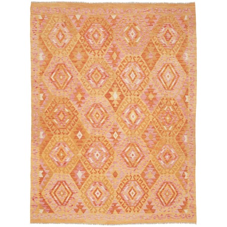 Tappeto Kilim Afghanistan arancione marrone 172x230