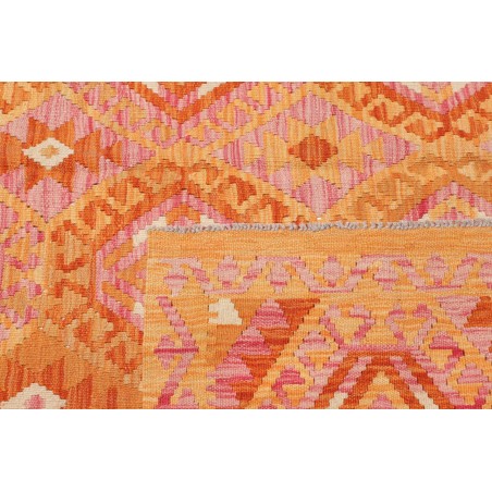 Tappeto Kilim Afghanistan arancione marrone 172x230