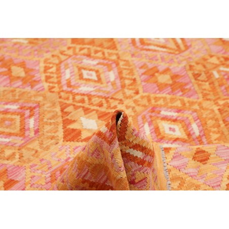 Tappeto Kilim Afghanistan arancione marrone 172x230
