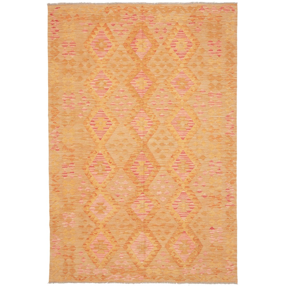 Tappeto Kilim Afghanistan arancione giallo 169x251