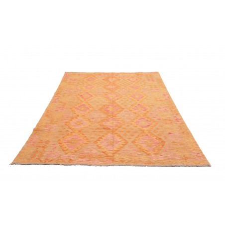Tappeto Kilim Afghanistan arancione giallo 169x251