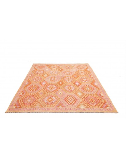 Tappeto Kilim Afghanistan marrone arancione 173x230