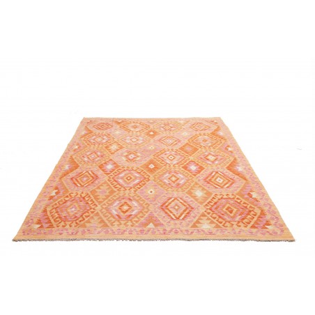 Tappeto Kilim Afghanistan marrone arancione 173x230