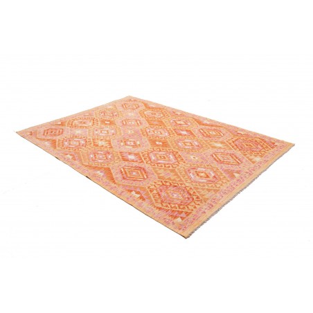 Tappeto Kilim Afghanistan marrone arancione 173x230