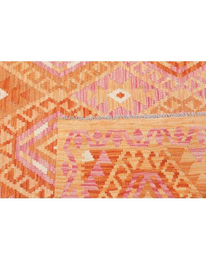Tappeto Kilim Afghanistan marrone arancione 173x230