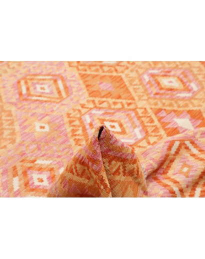 Tappeto Kilim Afghanistan marrone arancione 173x230