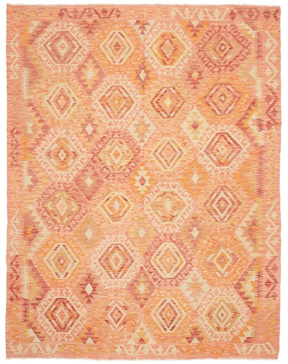 Tappeto Kilim Afghanistan marrone rosso 186x244