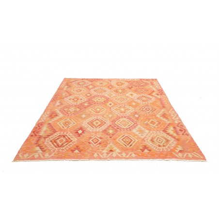 Tappeto Kilim Afghanistan marrone rosso 186x244