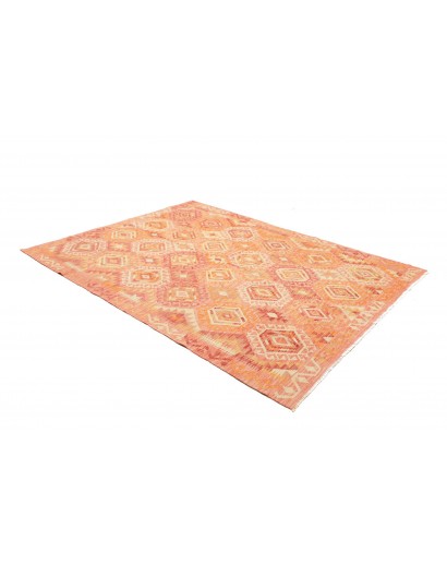 Tappeto Kilim Afghanistan marrone rosso 186x244