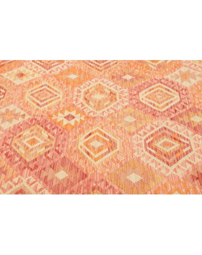 Tappeto Kilim Afghanistan marrone rosso 186x244