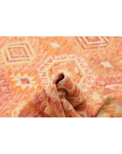 Tappeto Kilim Afghanistan marrone rosso 186x244
