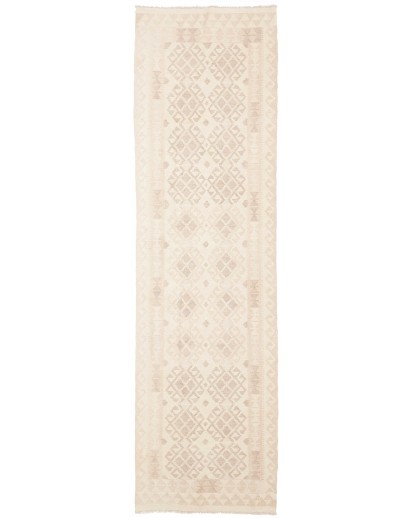 Tappeto Kilim Afghanistan bianco 77x284
