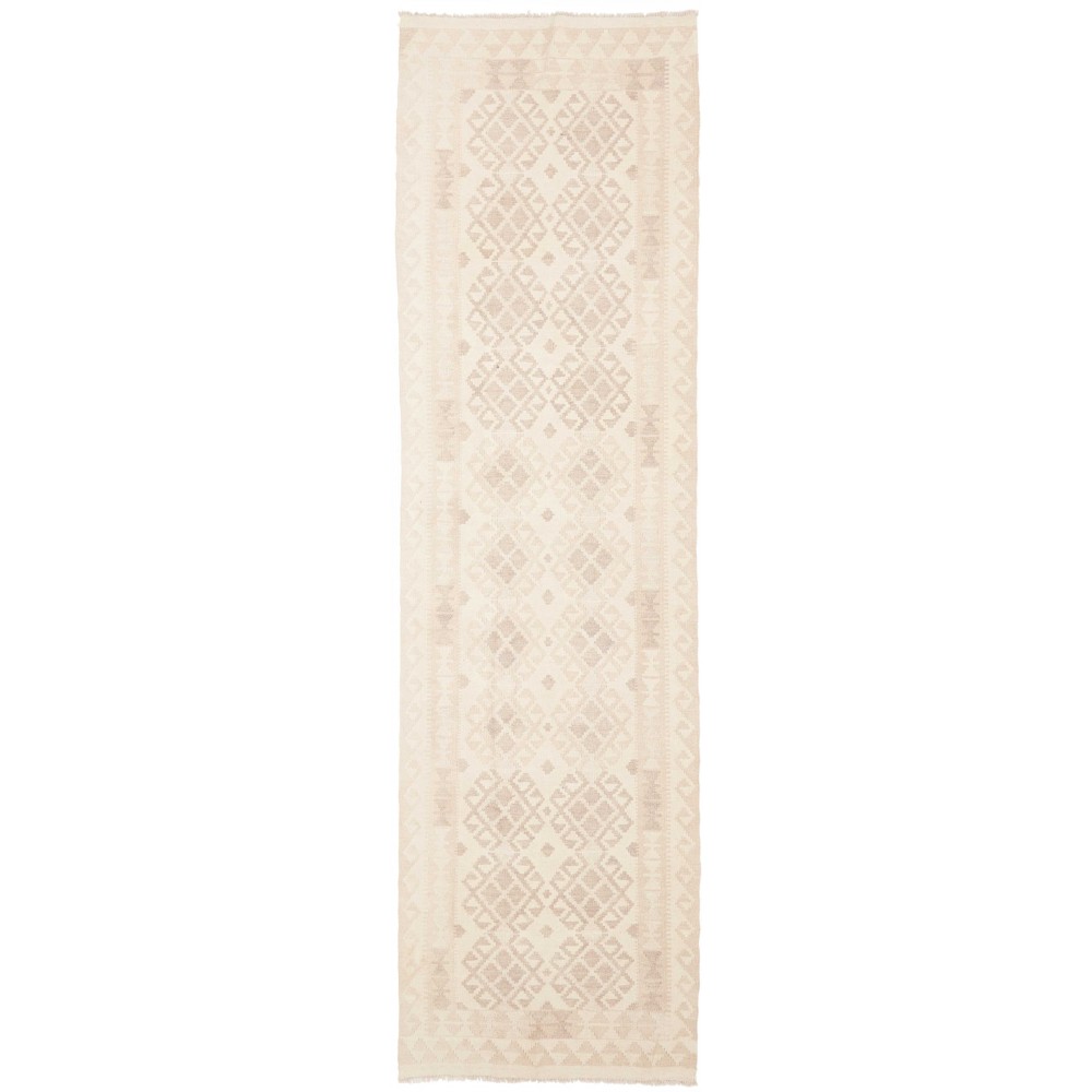 Tappeto Kilim Afghanistan bianco 77x284