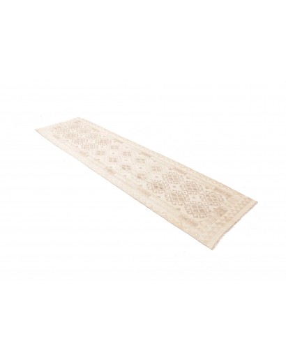 Tappeto Kilim Afghanistan bianco 77x284