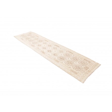 Tappeto Kilim Afghanistan bianco 77x284