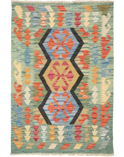 Tappeto Kilim Afghanistan marrone 83x124