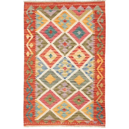 Tappeto Kilim Afghanistan marrone 84x128