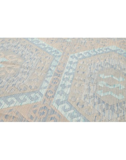 Tappeto Kilim Afghanistan beige azzurro 182x253