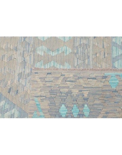 Tappeto Kilim Afghanistan beige azzurro 182x253
