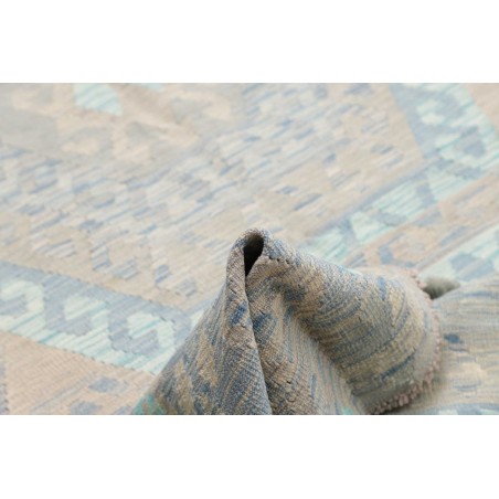 Tappeto Kilim Afghanistan beige azzurro 182x253
