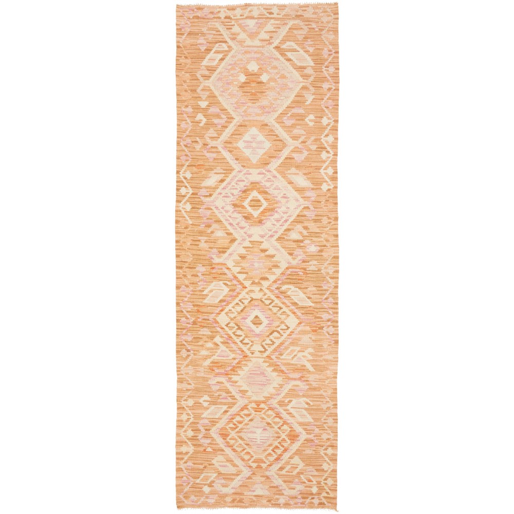 Tappeto Kilim Afghanistan marrone arancione 74x240