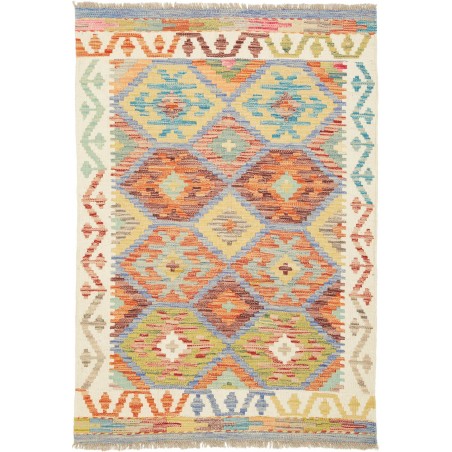 Tappeto Kilim Afghanistan marrone arancione 83x120