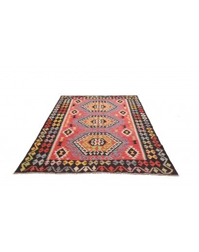 Tappeto Kilim Afghanistan marrone grigio 174x241