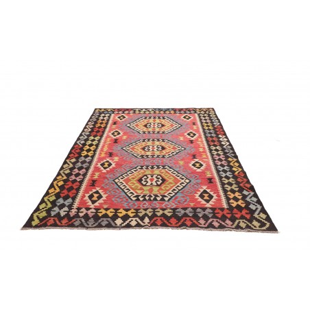 Tappeto Kilim Afghanistan marrone grigio 174x241
