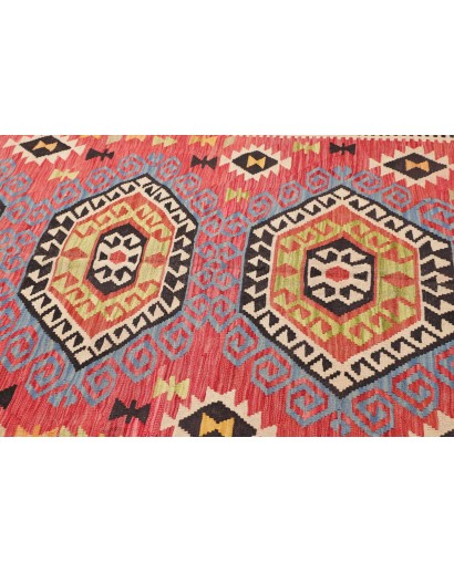 Tappeto Kilim Afghanistan marrone grigio 174x241