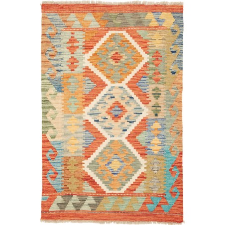 Tappeto Kilim Afghanistan marrone grigio 81x125