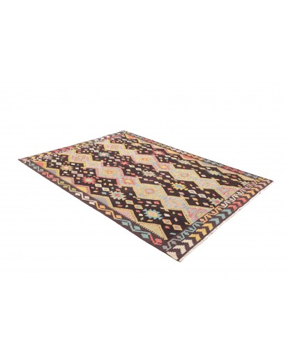 Tappeto Kilim Afghanistan marrone grigio 172x238