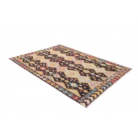 Tappeto Kilim Afghanistan marrone grigio 172x238