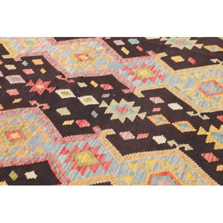 Tappeto Kilim Afghanistan marrone grigio 172x238