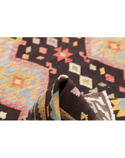 Tappeto Kilim Afghanistan marrone grigio 172x238