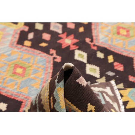 Tappeto Kilim Afghanistan marrone grigio 172x238