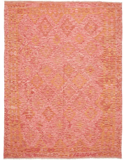 Tappeto Kilim Afghanistan arancione rosso 184x244