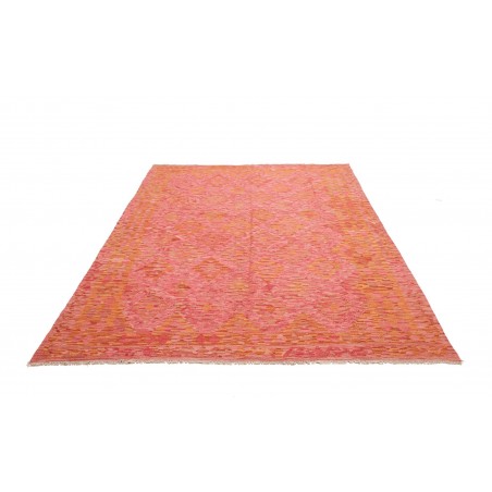 Tappeto Kilim Afghanistan arancione rosso 184x244