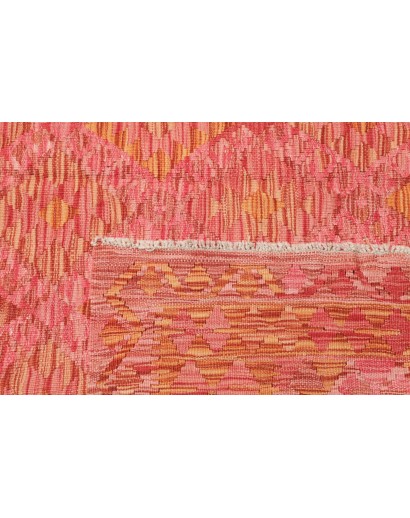 Tappeto Kilim Afghanistan arancione rosso 184x244