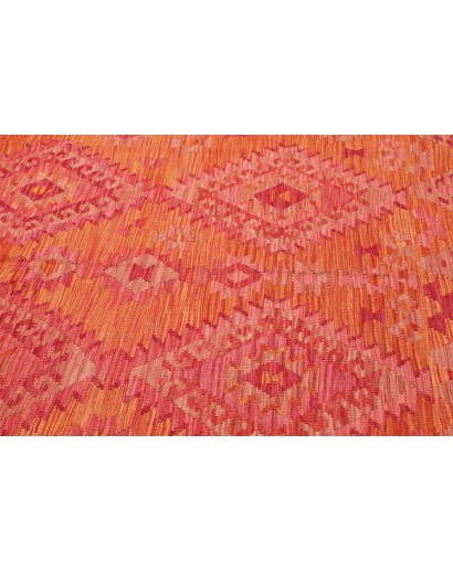 Tappeto Kilim Afghanistan rosso arancione 182x245