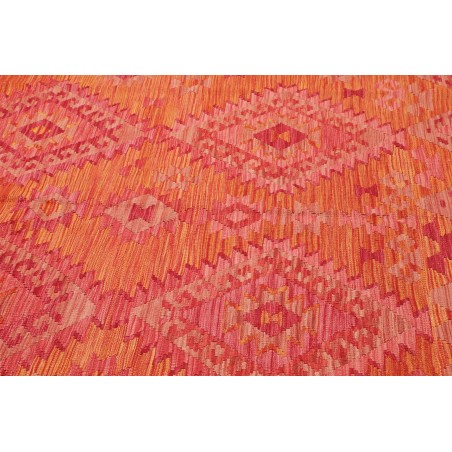 Tappeto Kilim Afghanistan rosso arancione 182x245