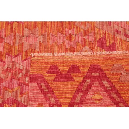 Tappeto Kilim Afghanistan rosso arancione 182x245
